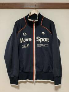 そ1395 DESCENTE デサント MOVE SPORT ムーブスポーツ ジャージ トラックジャケット L ネイビー