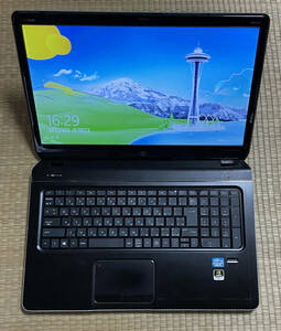 HP17.3インチFullHD大画面ノートPC「ENVY dv7」Core i5,8G,500G、指紋認証