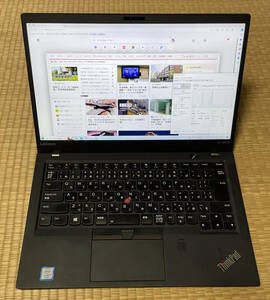 LenovoモバイルノートPC「ThinkPad X1 Carbon 20HQCT01WW Core i7・16GBメモリー・256GB SSD」