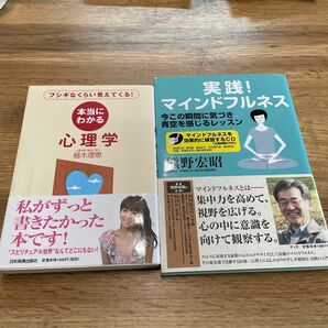 当日発送☆「実践！マインドフルネス　熊野宏昭」「本当にわかる　心理学　植木理恵」2冊セット