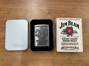 ZIPPO JIM BEAM ジッポー ライター 1998年製 箱付 ケース付 現状品 オイルライター 