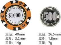 【ノーブランド品】モンテカルロ 13.5g ポーカーチップ 10枚セッ_画像4
