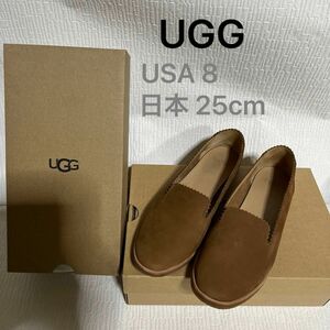 UGG アグレディースシューズ スエード パンプス ドライビングシューズ レザーキャラメル色 超美品！お箱無しは100円引き