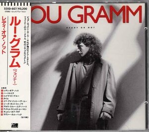 ★旧規格★ルー・グラム/レディ・オア・ノット 32XD-667 フォリナー LOU GRAMM