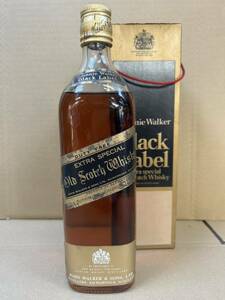 【た-3-142】未開栓 古酒 Johnnie Walker EXTRA SPECIAL ジョニーウォーカー ブラックラベル 金キャップ ウイスキー 箱にダメージ有り
