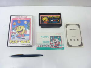 [FC] pack man Namco case, owner manual, written guarantee equipped Famicom soft 