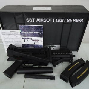 O6825O 送料無料！ S&T UMP9 G3 AEG 電動ガン 中古品/動作OK/現状品/マズル先端欠品/箱ダメージ有/傷や汚れ等の中古感有の画像1