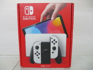 G2887 送料無料！ Nintendo Switch 有機ELモデル ホワイト 中古品/箱ダメージ/動作確認済み/傷や汚れ等の中古感有/店舗印なし