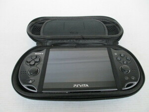 G2895 送料無料！ PlayStation Vita PCH-1100 本体、ケースのみ 中古品/動作確認済/充電アダプター欠品/傷や汚れ等の中古感有