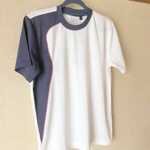★ Tシャツ　軽量　白×濃紺