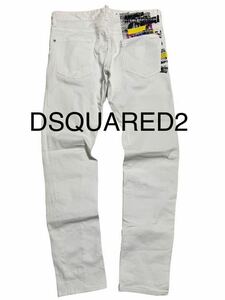 19SS★DSQUARED2★ディースクエアード★ホワイトデニム★48★国内正規品