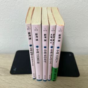 新海誠　作品　映画原作　小説　5冊セット　秒速５センチメートル 言の葉の庭　君の名は。　ほしのこえ　天気の子　角川文庫