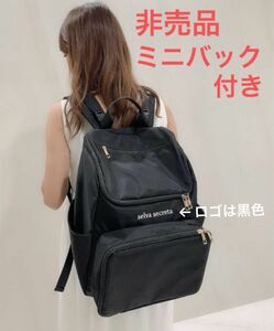 マザーズバッグ リュック　selva secreta ブラック　バックパック　川崎希　AKB48 ベビーカー