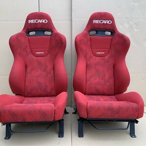 3＃W/4541 RECARO レカロ シート SP RAPTOR RH 車用品 ドイツ製 リクライニング レッド 2点セット 現状/未確認 佐川220*2の画像1