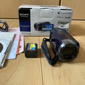 動作確認済み！状態良好！格安出品 SONY ソニー ハンディカム デジタルビデオカメラ HD Handycam バッテリー付 HDR-CX180の画像3