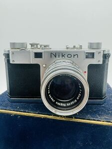 3h19必見! 中古Nikon S型 + NIKKOR-H C 5cm F2.0 ニコン フィルムカメラ MF一眼レフ 標準単焦点レンズ セット レンジファインダー 現状品