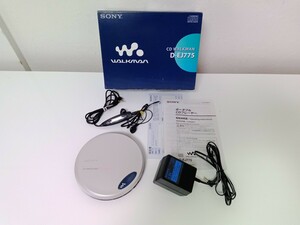 【動作確認済み】★ポータブルCDプレーヤー★CDウォークマン★D-EJ775★SONY ソニー★元箱、ヘッドホン、ACアダプター、説明書付き