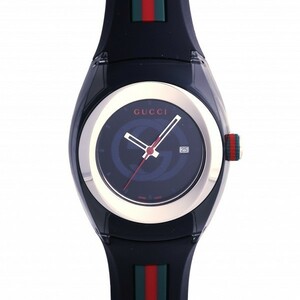  Gucci GUCCI раковина SYNC YA137301 черный циферблат новый товар наручные часы для мужчин и женщин 