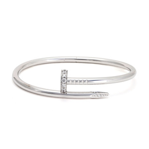  Cartier ju -stroke ankle K18WG white gold bangle used 