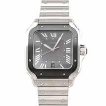 カルティエ Cartier サントス ドゥ カルティエ ウォッチ LM WSSA0037 グレー文字盤 新品 腕時計 メンズ_画像1