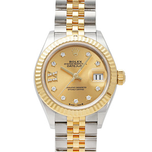 ロレックス ROLEX デイトジャスト 28 279173G シャンパン/(スターIXダイヤ)文字盤 新品 腕時計 レディース