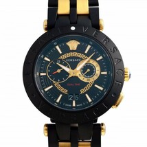 ヴェルサーチ Versace Vレース V-レース VEBV00619 ブラック文字盤 新品 腕時計 メンズ_画像1