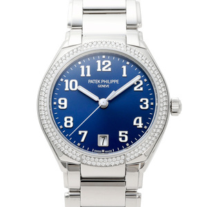 Patek Philippek Philippe двадцать 4 двадцать ~ 4 7300/1200A-001 Blue Dial Watch Ladies