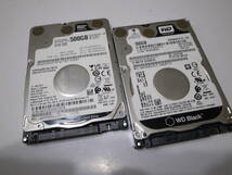 2個セット！WD BLACK　WD5000LPLX　2.5インチ 500GB HDD 7mm 正常品　送料込_画像1