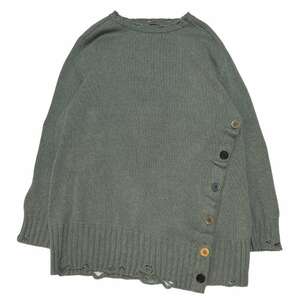 UNDERCOVERISM undercover izmButton Detail Pullover Knit Sweater серый размер :2