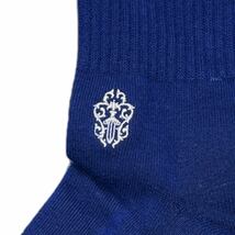 CHROMEHEARTS クロムハーツ　Logo Line Socks Blue ブルー サイズ:M_画像4