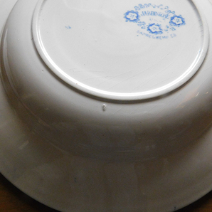★フランスアンティーク U.C サルグミンヌ ジャルディニエール の深皿と平皿セット（A）の画像9
