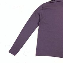 LA672 マックスマーラ タートルネックプルオーバーニット 紫パープル系 Max Mara BODY WEAR ボディウェア 長袖 ウール混 M_画像4