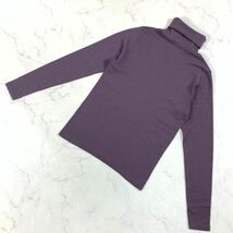 LA672 マックスマーラ タートルネックプルオーバーニット 紫パープル系 Max Mara BODY WEAR ボディウェア 長袖 ウール混 M_画像8