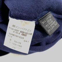 LA795 ラルフローレン 半袖ストレッチポロシャツ 濃紺ダークネイビー Ralph Lauren ショート丈 半袖 XS_画像6