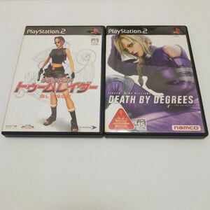  【PS2】 デス バイ ディグリーズ 鉄拳：ニーナ ウィリアムズ ＆ 【PS2】 トゥームレイダー 美しき逃亡者 2本セット