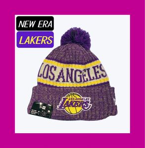 【新品】NEW ERA レイカーズ ロサンゼルス ニットキャップ ニット帽 NBA ニューエラ キャップ