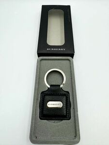  unused goods Burberry key ring black leather men's lady's key case purse key holder 