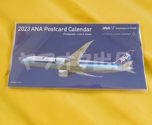 ANA [ポストカードタイプ] 卓上カレンダー 2023年　絵はがき 絵葉書 Postcard 飛行機 航空 B787