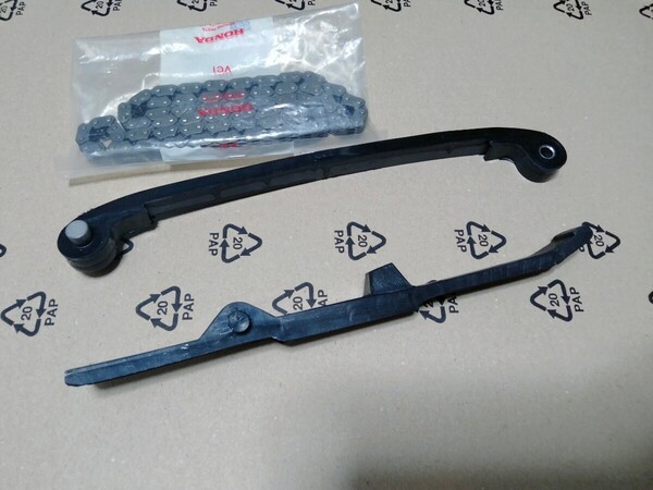 PAYPAY HONDA CB400D CB400N CB400T カム チエーン テンシヨーナ & カム チエン ガイド 新品 純正タイプ