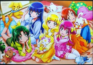 スマイルプリキュア ピンナップポスター 緑川なお青木れいか黄瀬やよい星空みゆき あかね キュアマーチ ビューティ ピース ハッピー サニー