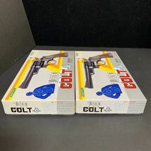 2個セット GIANT 1000COLT コルト ブラック 日本製 拳銃 鉄砲 ガン 玩具 おもちゃ 未使用 バーコード無し昭和当時モノ STマーク_画像4