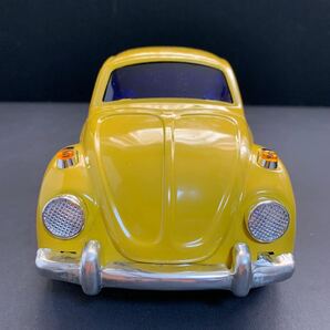 ブリキ製ミニカー VW Volkswagen Beetle フォルクスワーゲン ビートル 全長約21.5㎝ スケール不明 イエロー トイズクラブ TOYSCLUB外箱破れの画像5