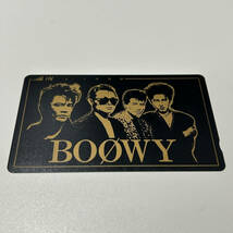 ●○#3916　美品　BOOWY　氷室京介　布袋寅泰　テレホンカード　５０度数　未使用品○●_画像1