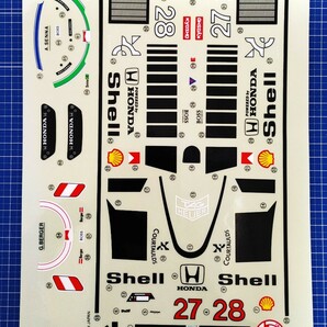 京商 絶版 F1マクラーレンホンダ MP4/6 ボディデカール 未使用 アイルトン・セナ ゲルハルト・ベルガー マールボロ フェラーリ ジャンクの画像1