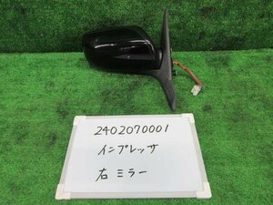 インプレッサ GH-GDB 右ドアミラー サイドミラー 5ピン 18L WRXSTI 4WD C型 涙目 401139