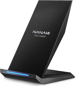NANAMI ワイヤレス充電器 Qi認証 iPhone 15/14/13/12/11/SE/8シリーズ Galaxy S23/S22/21(Ultra)/S20 他のqi機種対応 USB 日本語取扱説明書