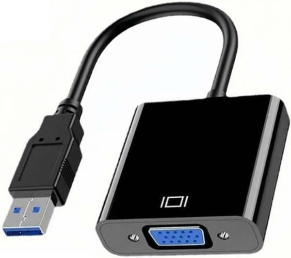 USB3.0 VGA変換アダプタ 設定不要 使用簡単 1080P画質 マルチディスプレイアダプタ プロジェクター PC HDTV 用 USB to VGA変換ケーブル