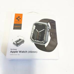 【Spigen】 Apple Watch ケース 45mm 【 Series 9 / 8 / 7 対応 】 全透明 落下 衝撃 吸収 簡易着脱 超薄型 シンプル (クリスタル・クリア)の画像8