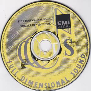 ♪EMI FDS♪ヴァージル・フォックス THE ART OF VIRGIL FOX FULL DIMENSIONAL SOUNDの画像3