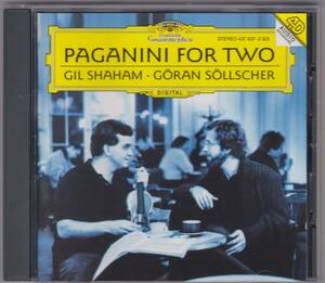 ♪DG独盤♪シャハム＆セルシェル　PAGANINI FOR TWO　Works for Violin and Guitar　Made In Germany 